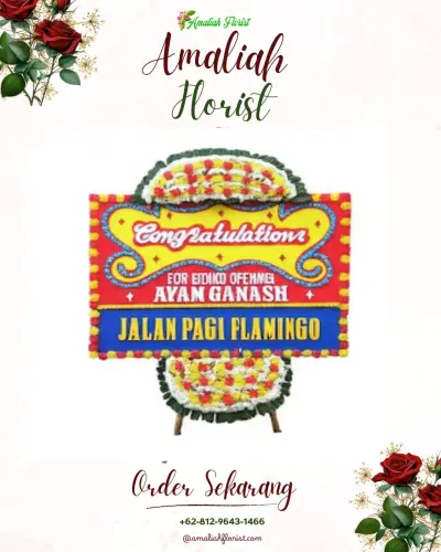 Bunga Papan Congratulation di Banjardowo